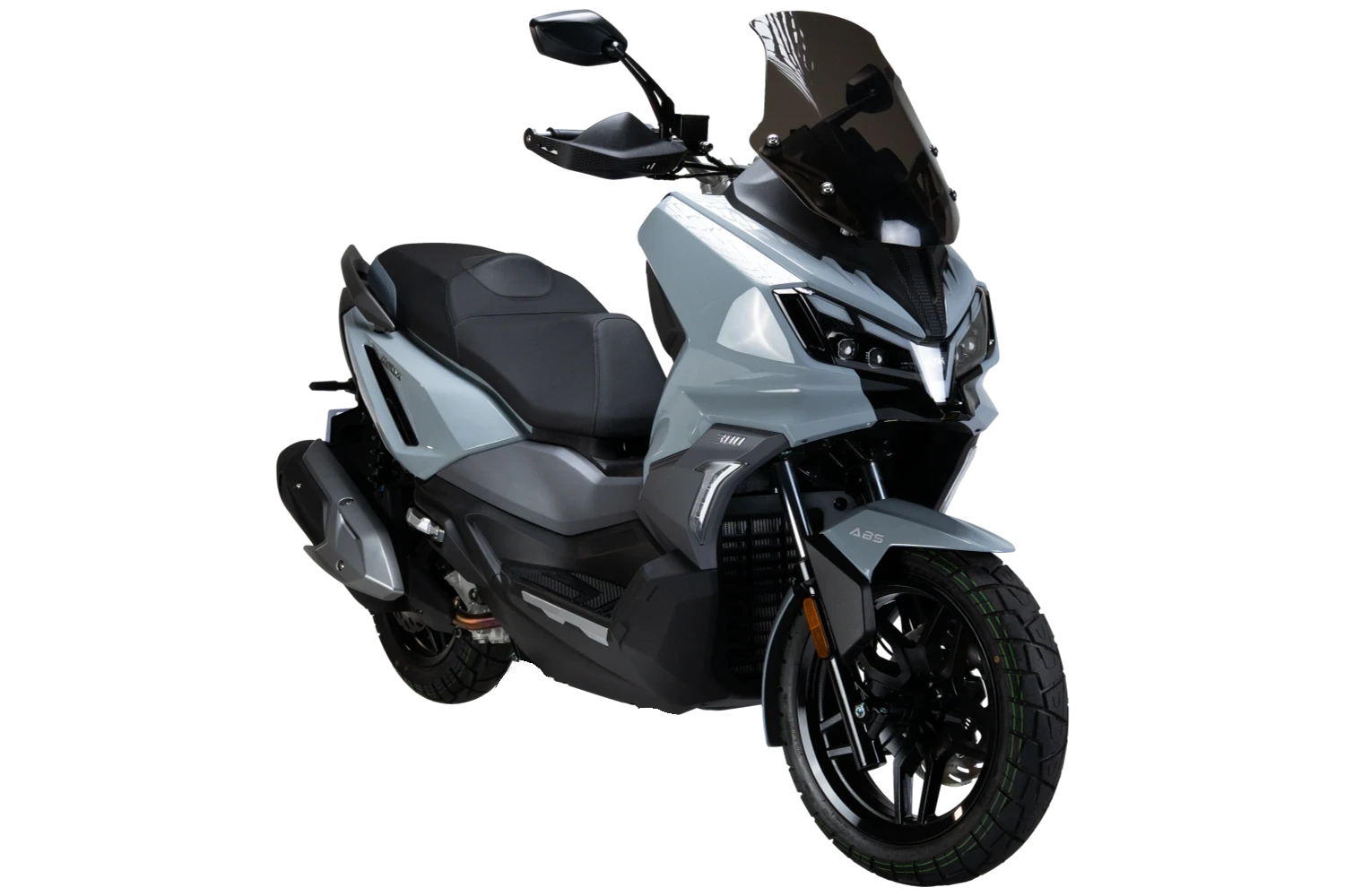 motoccicleta sym scooter adxtg 300 color gris brillante